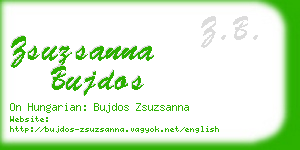 zsuzsanna bujdos business card
